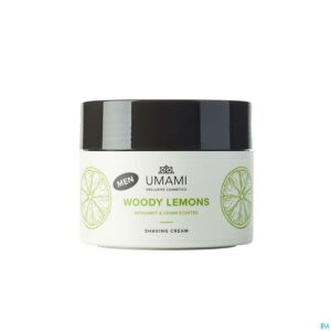 Packshot Umami Woody Lemons Bergamot&ceder Men Shav.cr250ml