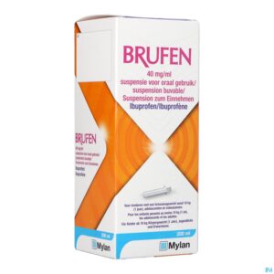 Packshot Brufen 40mg/ml Susp Oraal Gebruik 200ml