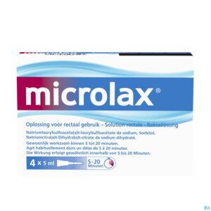 Packshot Microlax 4 X 5ml