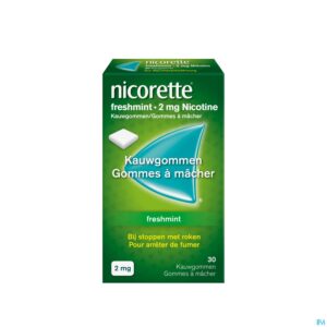 Packshot Nicorette Freshmint Kauwgom 30x2mg