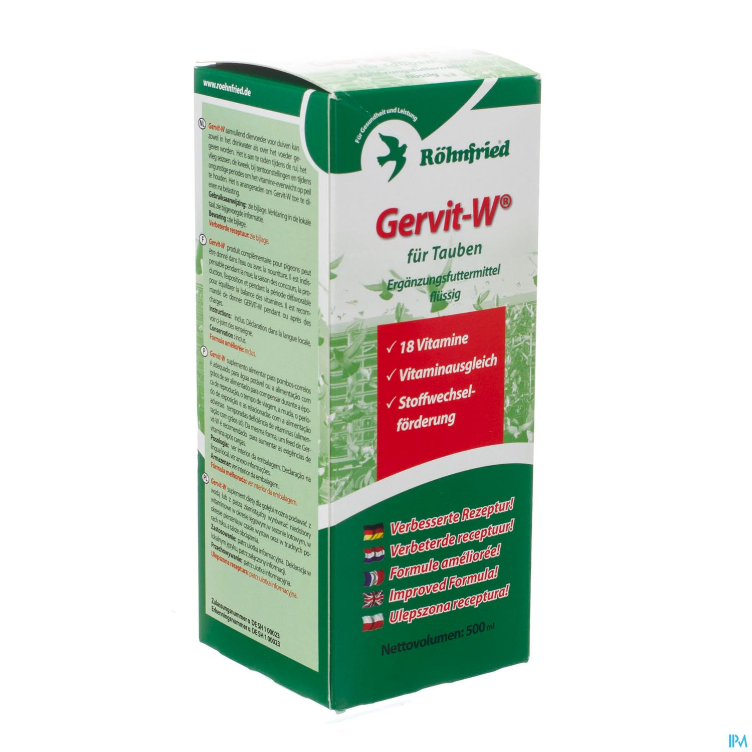 Packshot Gervit W Sol Buv 500ml Verkoop Verb