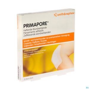 Packshot Primapore S&n Verb Post-op 10cmx 8cm 5 66030263