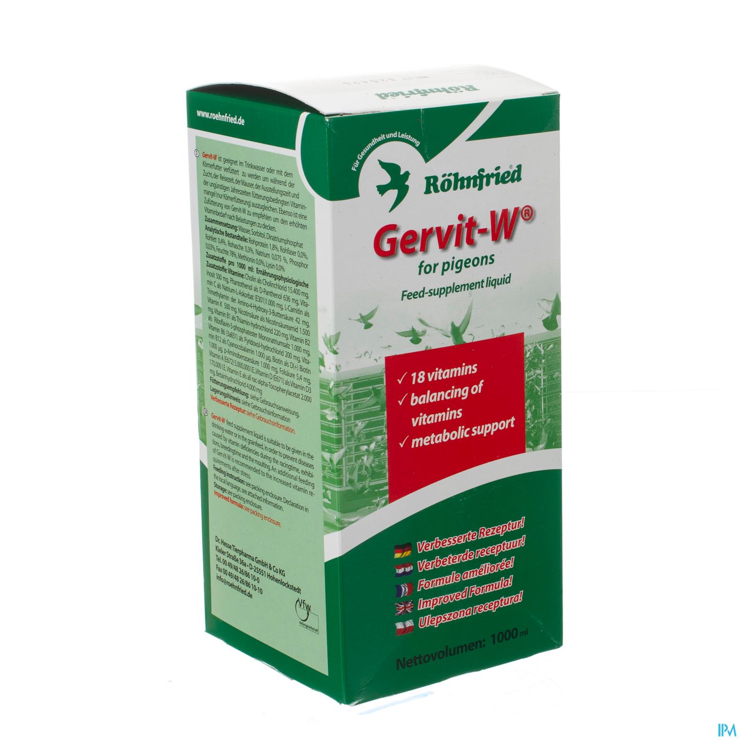 Packshot Gervit W Sol Buv 1000ml