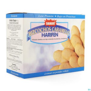 Packshot Sanavi Harifen Koekje Karamel 125g 4636