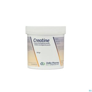 Packshot Creatine Monohydraat Pdr Oplosbaar 250g Deba