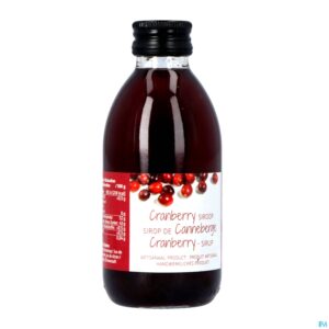 Packshot Cranberrysiroop 200ml 5097 Revogan