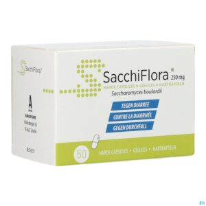 Packshot Sacchiflora 250mg Harde Caps 50 Blister