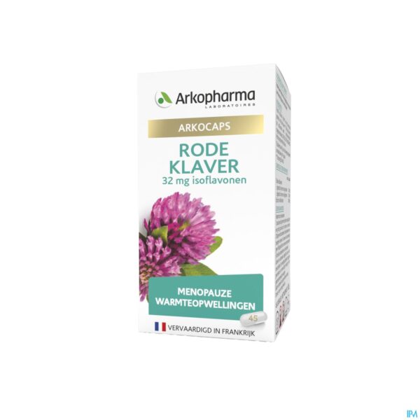 Packshot Arkocaps Rode Klaver Plantaardig 45