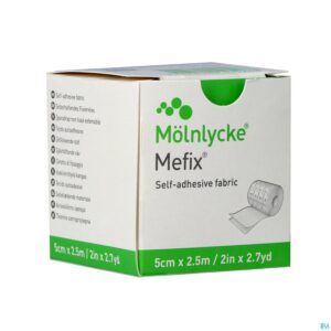 Packshot Mefix Zelfklevende Fixatie 5,0cmx 2,5m 1 310570