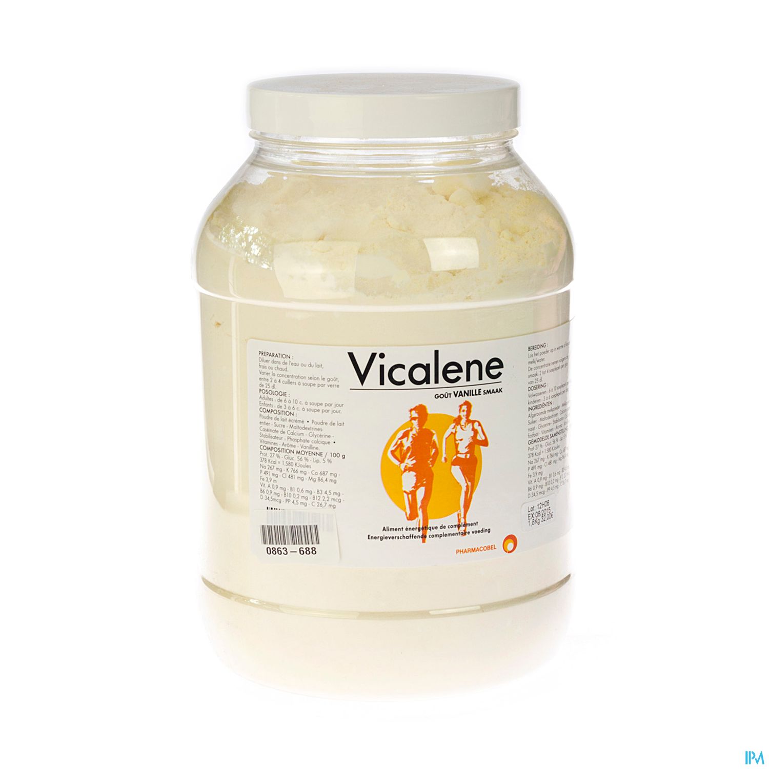 Packshot Vicalene Pdr Vanille 1,8kg