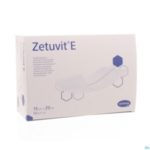 Packshot Zetuvit E 15x20cm Nst. 50 P/s