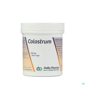 Packshot Colostrum Caps 120x500mg Deba