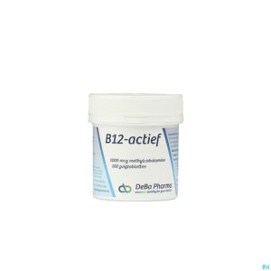 Packshot Vitamine B12 1000mcg Methylcobalamine Zuigtabl 100