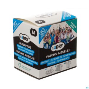 Packshot 1-2dry Okselpads Medium Dark 20