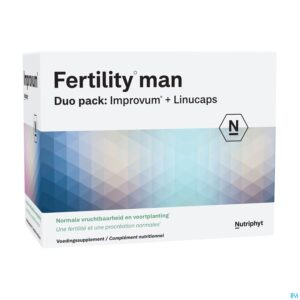 Packshot Fertility Man DUO 60 TAB IMPROVUM + 60 SOFTGELS LINUCAPS