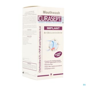 Packshot Curasept Ads Implant Mondspoelmiddel 200ml