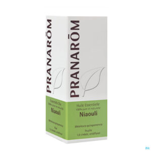 Packshot Niaouli Melaleuca Quinq Cin.ess Olie 10ml Pranarom