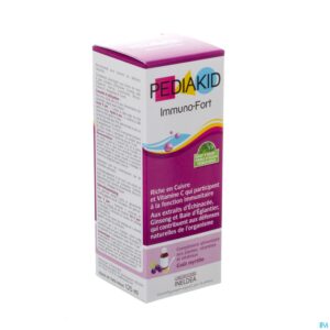 Packshot Pediakid Immuno Fortifiant Sol Buv Fl 125ml