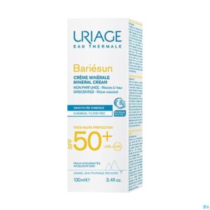 Packshot Uriage Bariesun Cr Minerale Ip50+ Allerg.h 100ml