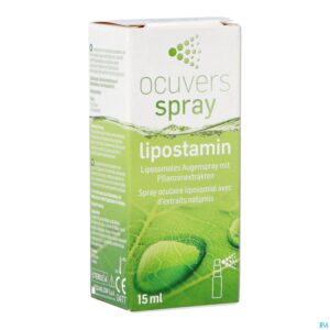 Packshot Ocuvers Oogspray Lipostamin 15ml