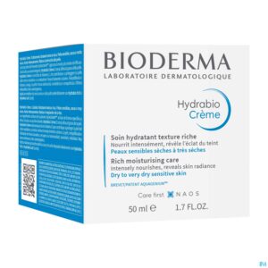 Packshot Bioderma Hydrabio Creme Hydra Verzorging Rijk 50ml