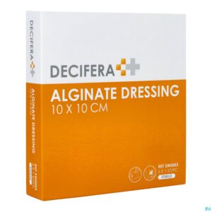 Packshot Decifera Alginate Dressing 10x10cm 5