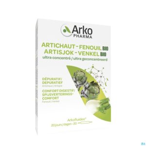 Packshot Arkofluide Artisjok Venkel Bio Amp 20