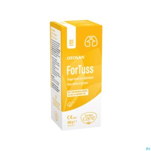 Packshot Otosan Hoestsiroop Fortuss 180g