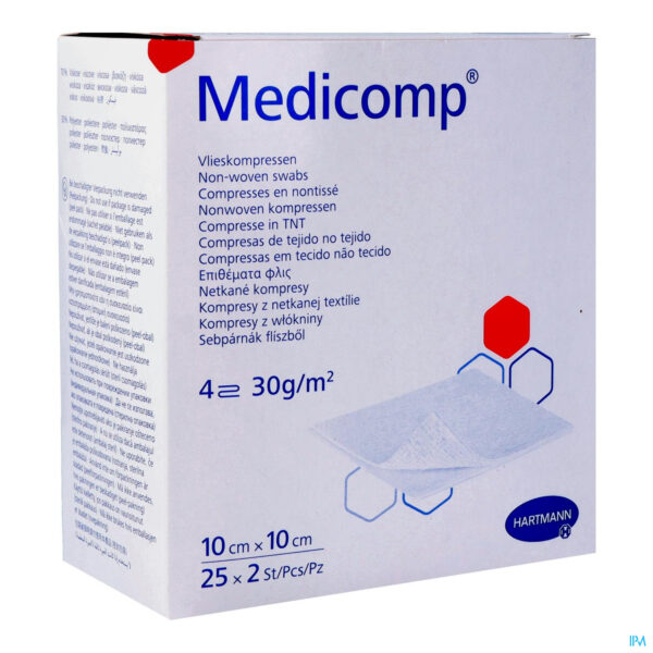 Packshot Medicomp Kp Ster 4l 10x10cm 30g 25x2