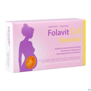 Packshot Folavit 0,4mg Essential Tabl 30 + Caps 30 Nf