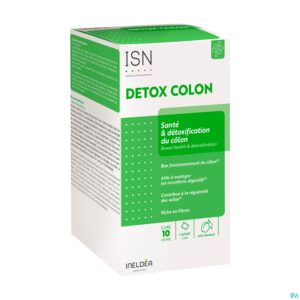 Packshot Ineldea Detox Colon Isn Etui Zakje 10x10g