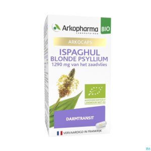 Packshot Arkogelules Ispaghul Psyllium Blond Bio Caps 45