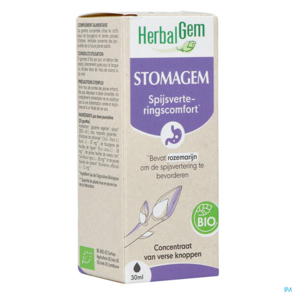 Packshot Herbalgem Stomagem Bio 30ml