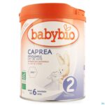 Packshot Babybio Caprea 2 Geitenmelk 800g