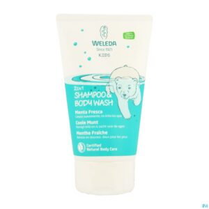 Packshot Weleda Kids Sh & Bodywash 2in1 Frisse Munt 150ml