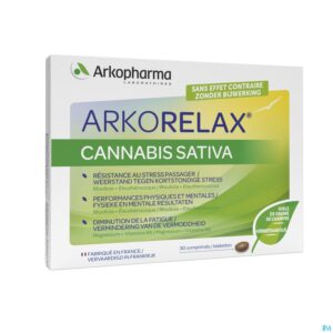 Packshot Arkorelax Stress Control Cannabis Sativa Comp 30