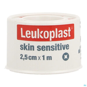 Packshot Leukoplast Skin Sensitive Spoel 2,5cmx2,6m