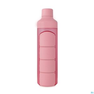 Productshot Yos Water Bottle & Pill Box Daily Perfect Pink