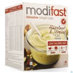 Packshot Modifast Intensive Hazeln.&yog. Flav.pudding 8x52g