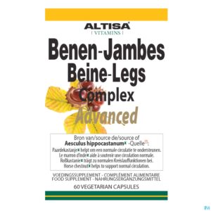 Packshot Altisa Benen Complexe Advanced V-caps 60