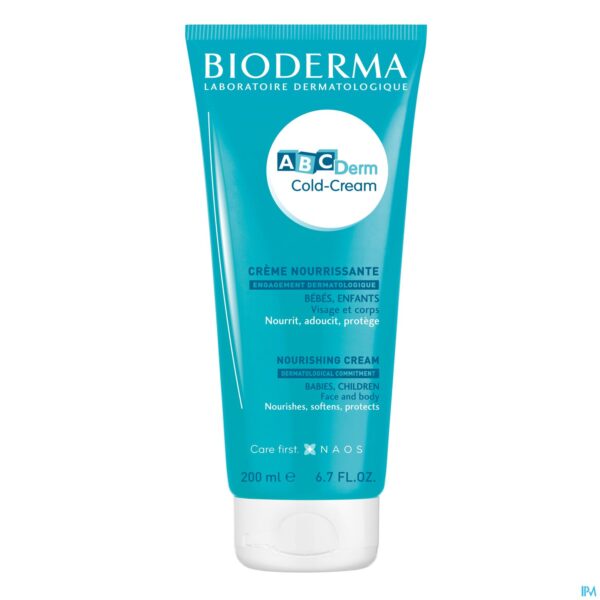 Packshot Bioderma Abcderm Cold Cream Gezicht Lich.nf 200ml