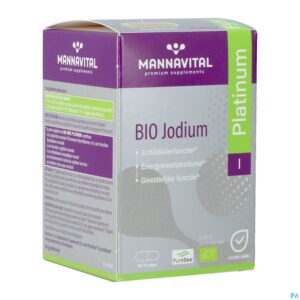 Packshot Mannavital Jodium Platinum Bio V-caps 90