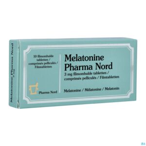 Packshot Melatonine Pharma Nord 3mg Filmomh Tabl 10