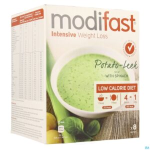 Packshot Modifast Intensive Potato Leek Soup 8x55g