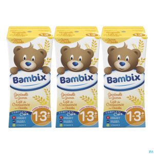 Packshot Bambix Groeimelk Granen 3x200ml