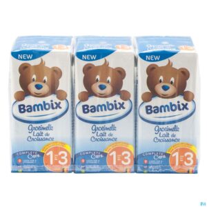 Packshot Bambix Groeimelk Natuur 1-3j 3x200ml