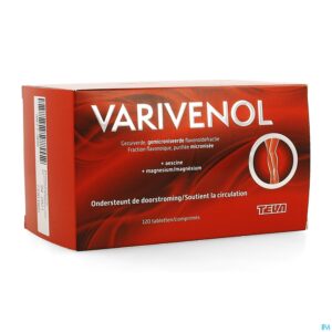 Packshot Varivenol 500mg Comp 120