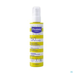 Packshot Mustela Zon Melk Heel Hoge Bescherming Ip50 200ml