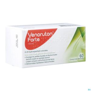 Packshot Venoruton Forte 500 Orifarm Tabl 60x500mg Pip