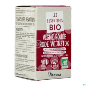 Packshot Vitavea Rode Wijnstok Bio Caps 40